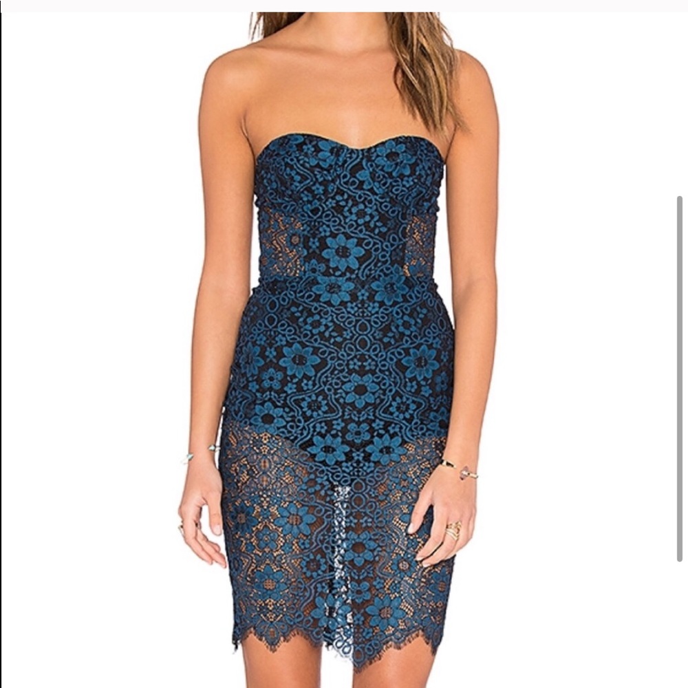 🍋 For Love and Lemons Sophia Bustier Dress M